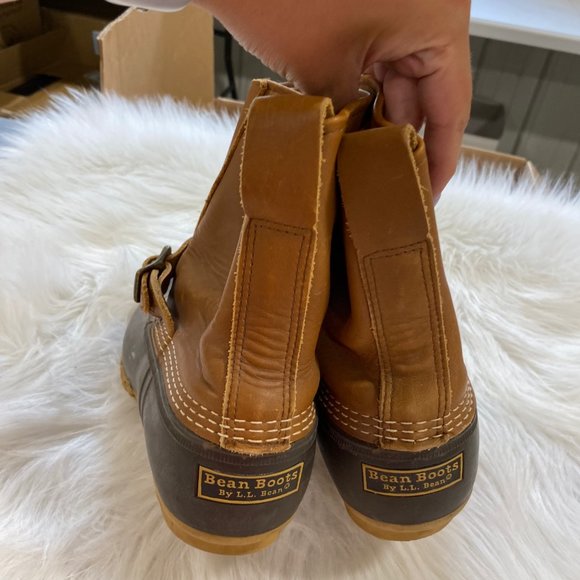 L.L BEAN Duck Boots Hunting Shearling Buckle SZ 8W main image 7